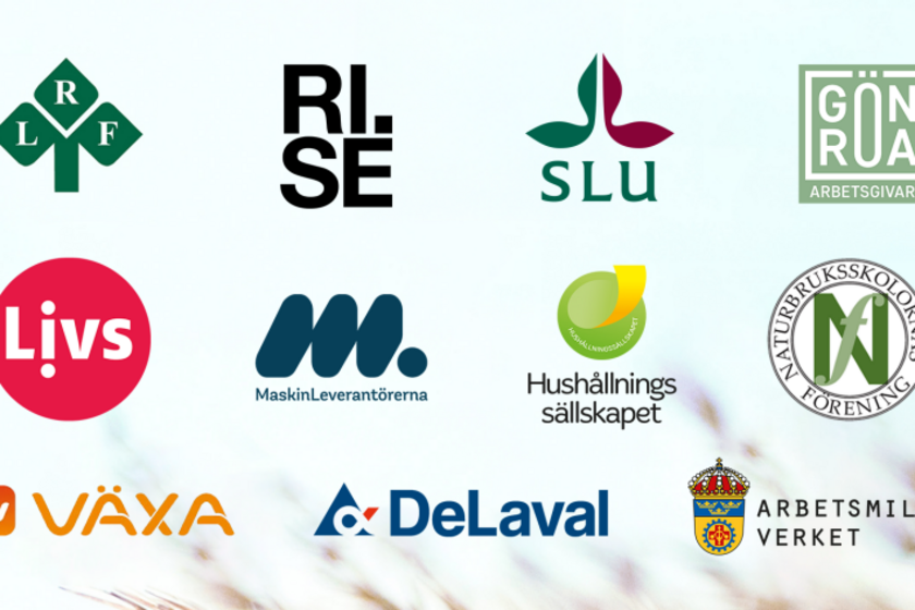 Bild på LAMK:s medlemsorganisationers logotyper.