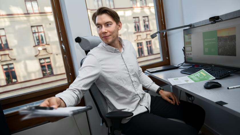 Bild på Joakim Wirén, chefsekonom på Gröna arbetsgivare.