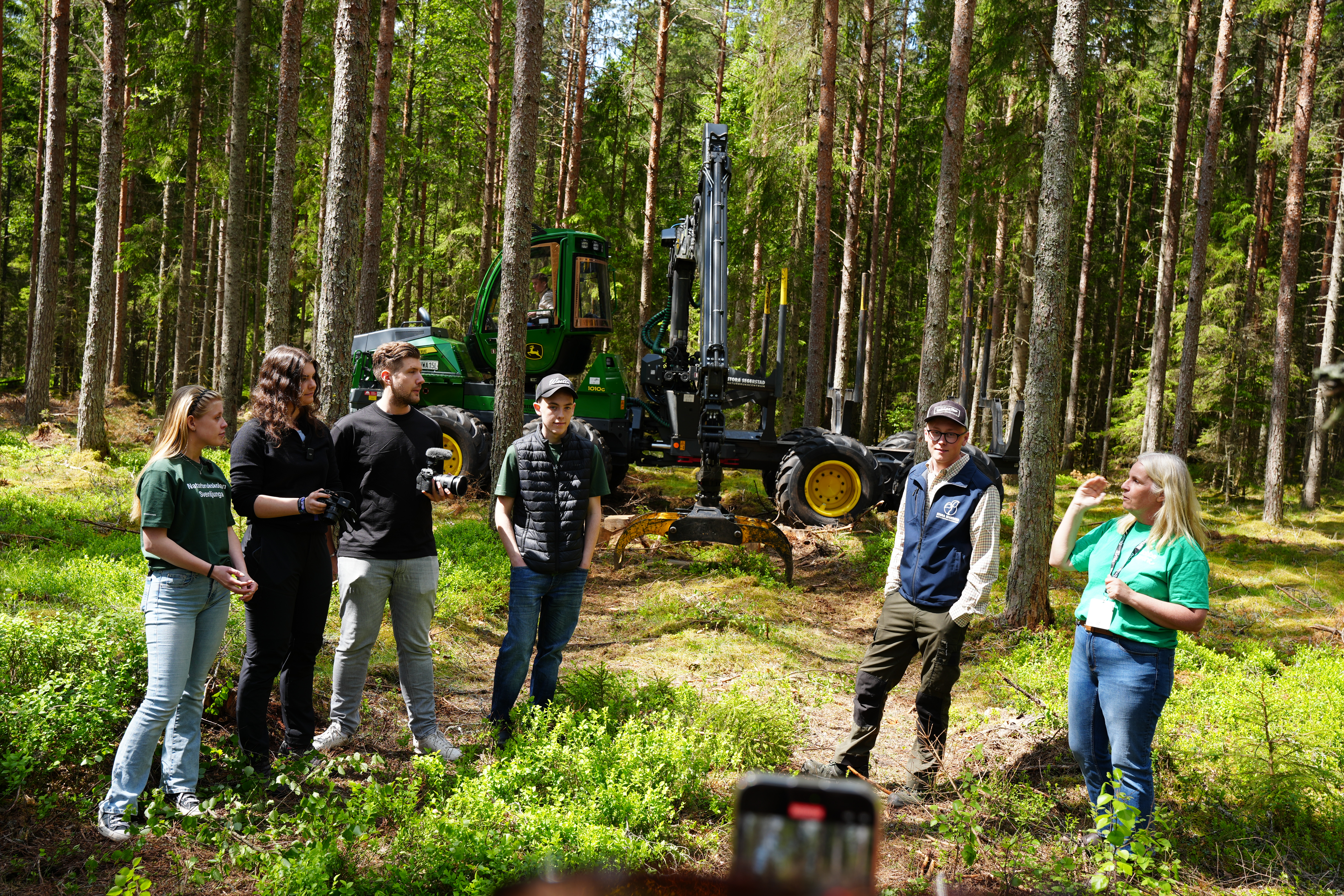 Jobba grönts projektledare Anna Ross hälsar gamingprofilerna och deras coacher välkomna till Elmia Wood Masters.