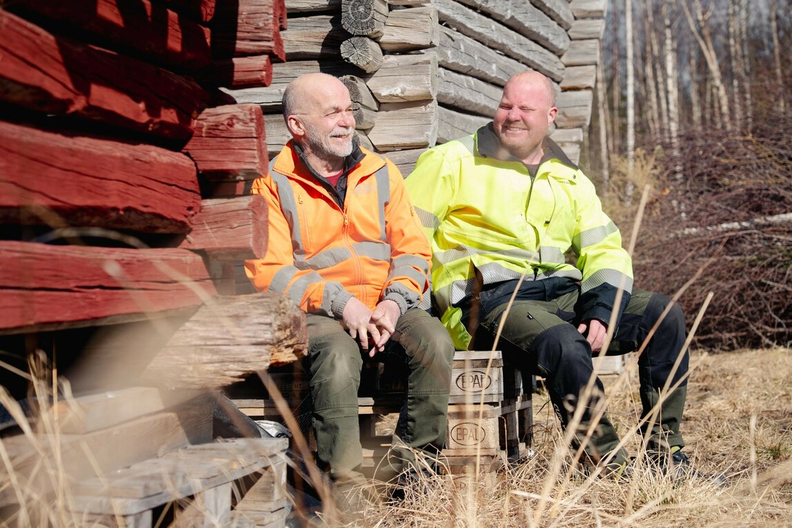 Bild på Måns Nording och sonen Samuel Nording. 