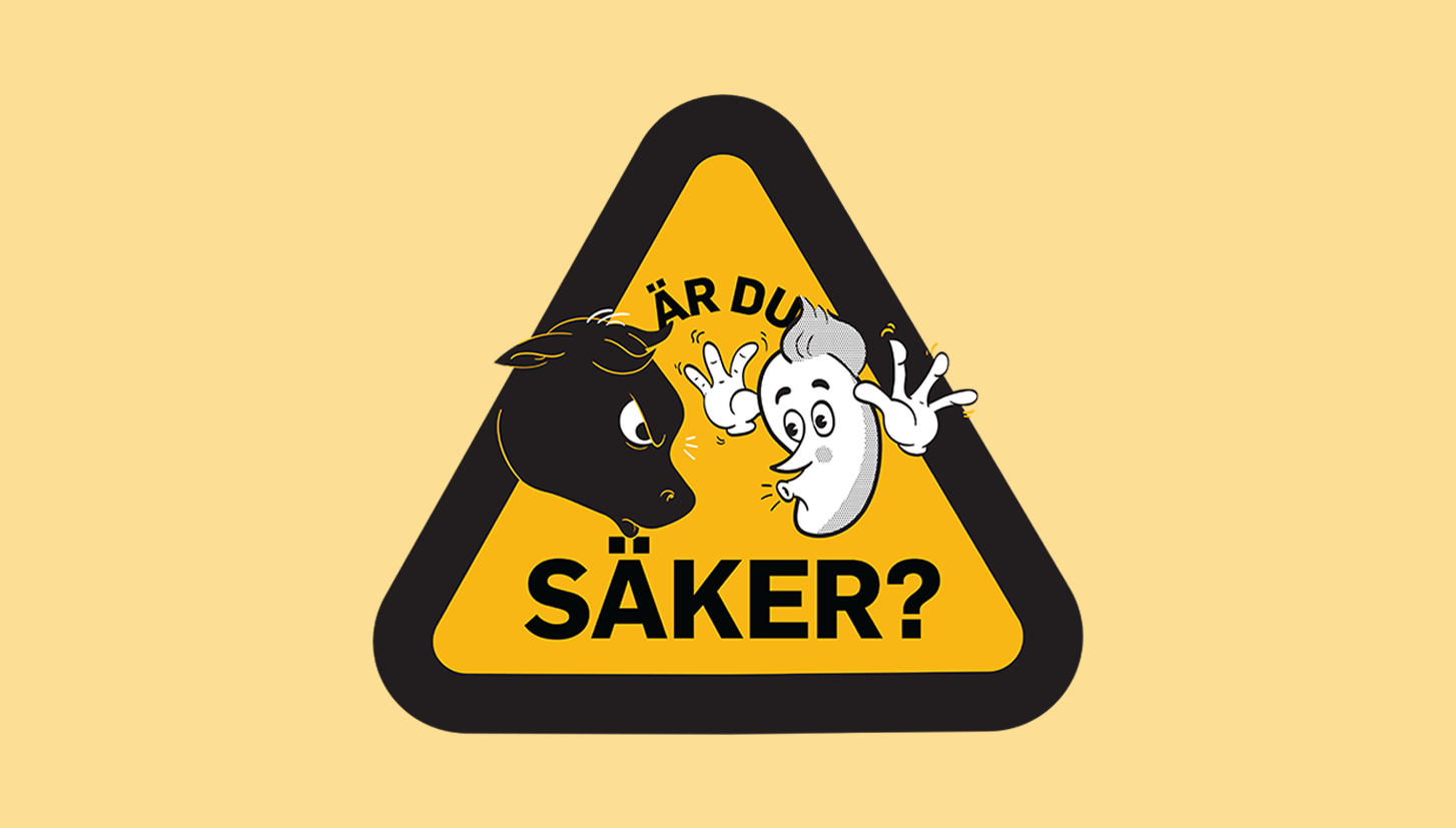 Bild på triangeln "Är du säker?"