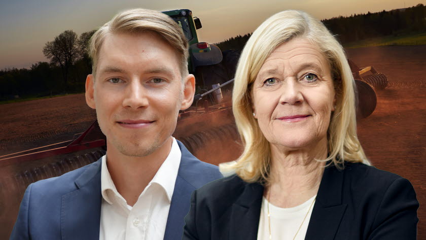 Joakim Wirén, chefsekonom på Gröna arbetsgivare, och Lena-Liisa Tengblad, vd på Gröna arbetsgivare.