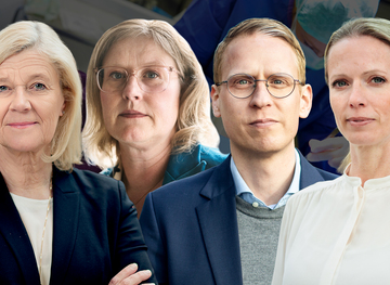 Lena-Liisa Tengblad (vd, Gröna arbetsgivare), Emma Terander (branschansvarig, Svensk Djursjukvård), Pekka Lähdekorpi (ordförande, Svensk Djursjukvård) & Marlene Areskog (vice ordförande, Svensk Djursjukvård).