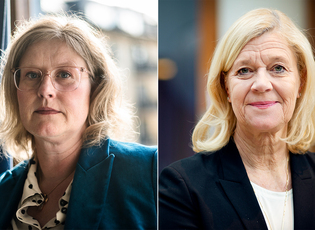 Emma Terander och Lena-Liisa Tengblad. Ihopklippt kollage.