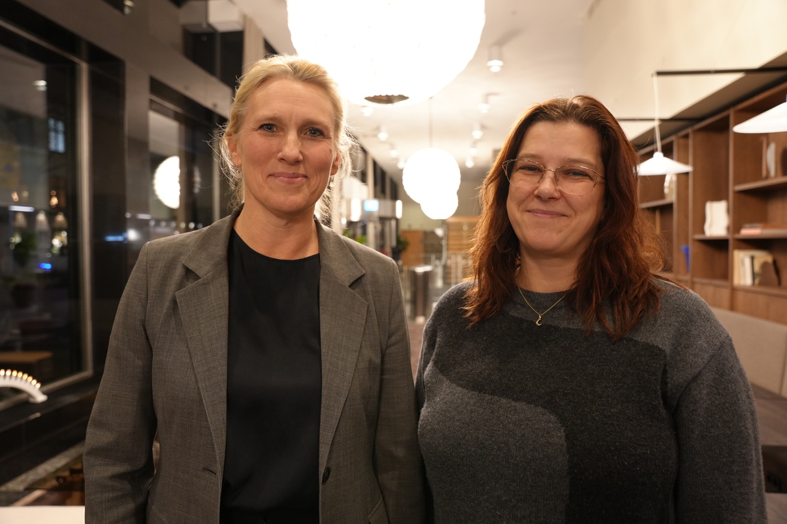 Anna Vargö, förhandlingschef på Gröna arbetsgivare, och Ulrika Nilsson, avtalssekreterare på Seko.