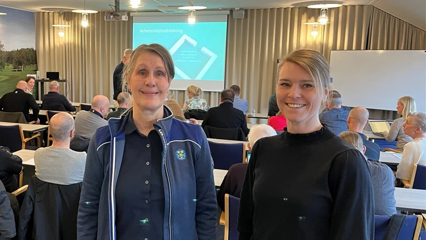 Bild på Lena Lindström, Svenska Golfförbundet, och Camilla Backlund, Gröna arbetsgivare.