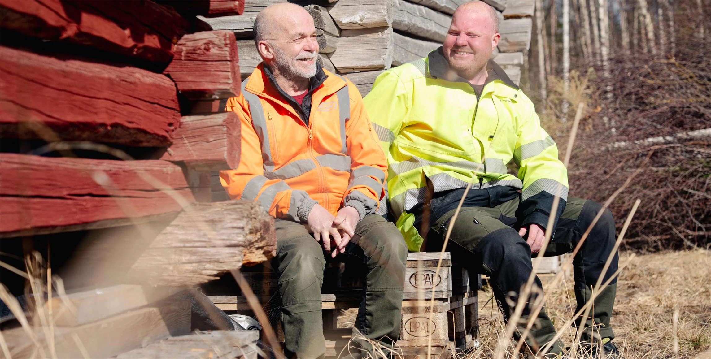 Bild på Måns Nording och sonen Samuel Nording. 