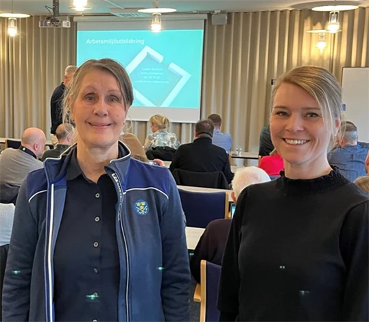 Bild på Lena Lindström, Svenska Golfförbundet, och Camilla Backlund, Gröna arbetsgivare.