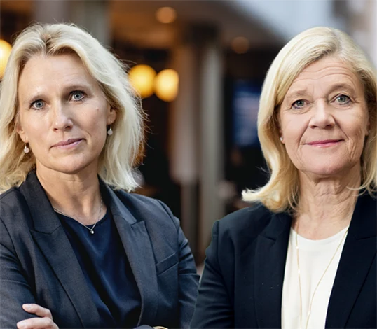 Anna Vargö, förhandlingschef Gröna arbetsgivare, och Lena-Liisa Tengblad, vd Gröna arbetsgivare.