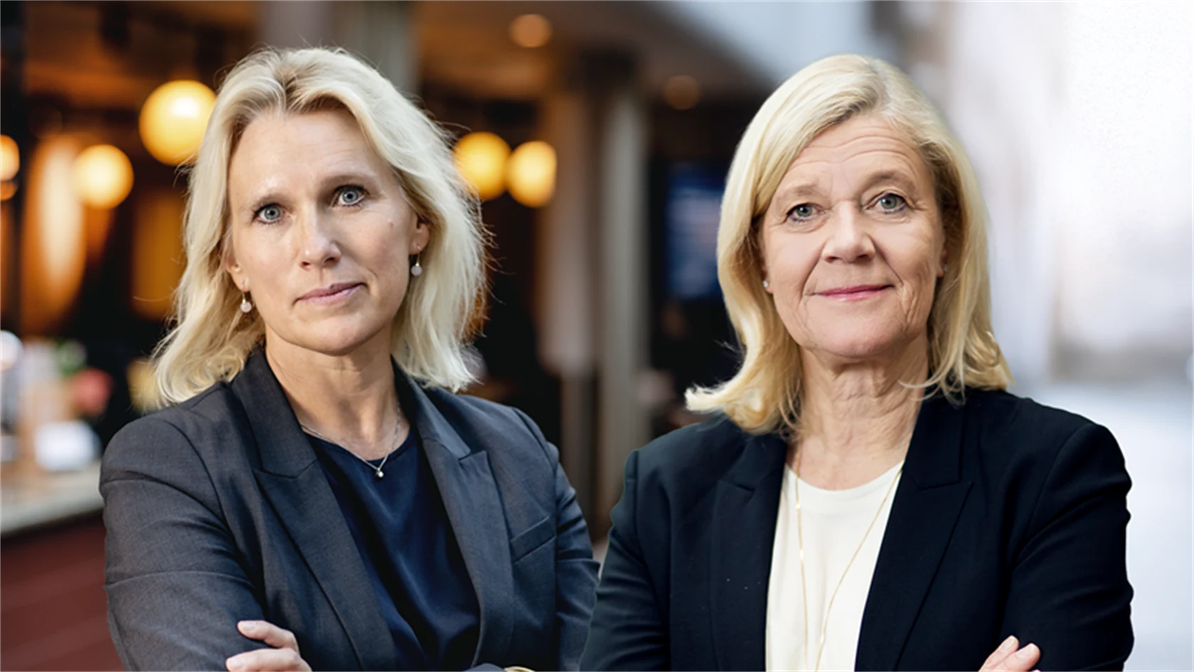 Anna Vargö, förhandlingschef Gröna arbetsgivare, och Lena-Liisa Tengblad, vd Gröna arbetsgivare.