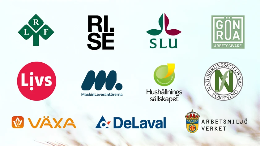 Bild på LAMK:s medlemsorganisationers logotyper.