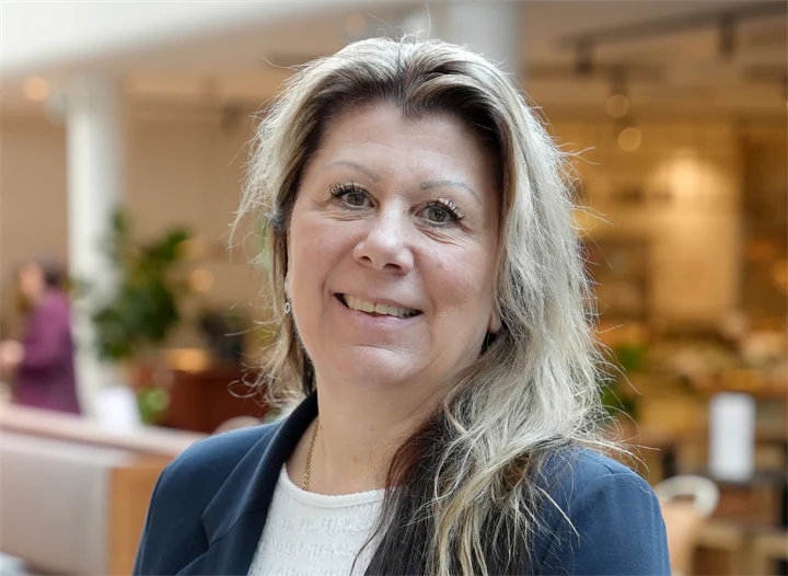 Bild på Pia Madsen, förhandlare på Gröna arbetsgivare.