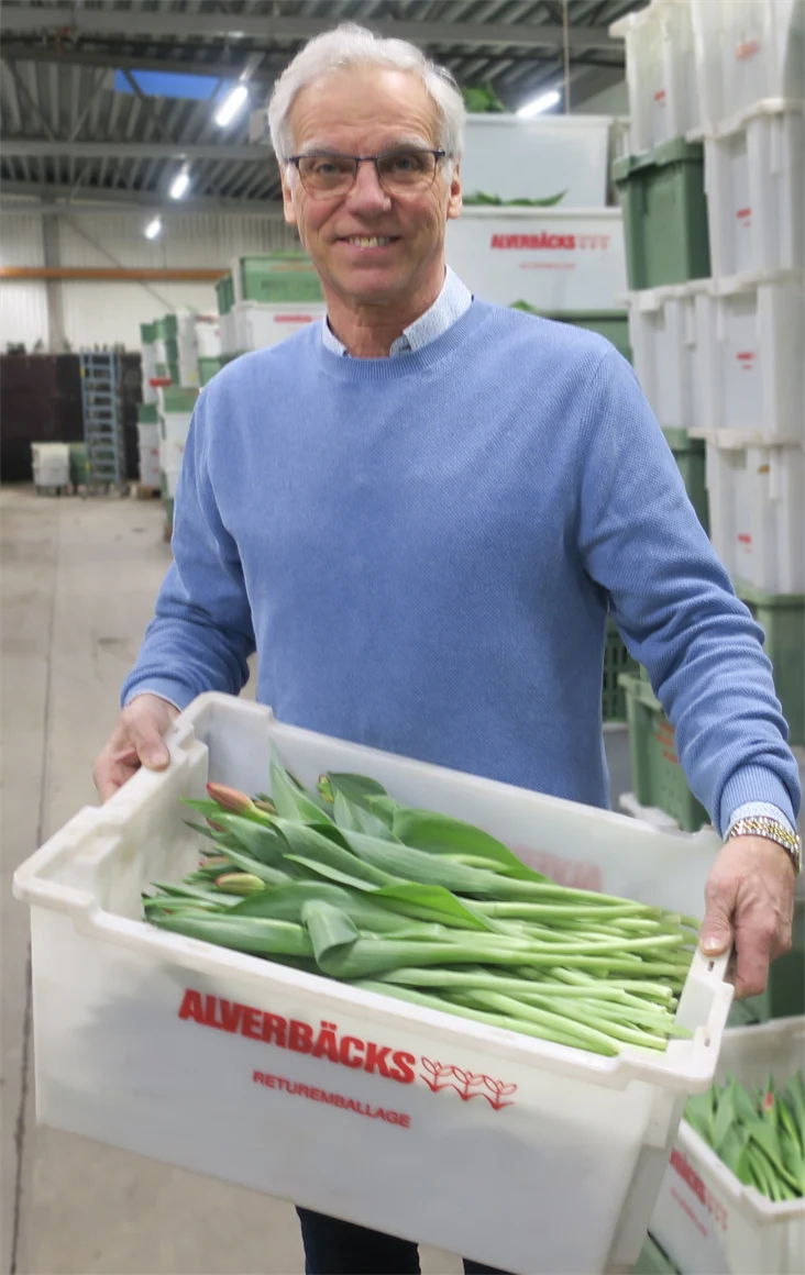 Bild på Håkan Alverbäck, vd Alverbäcks Blommor.