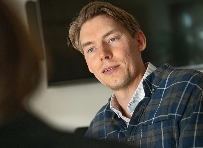 Bild på Joakim Wirén, chefsekonom på Gröna arbetsgivare.