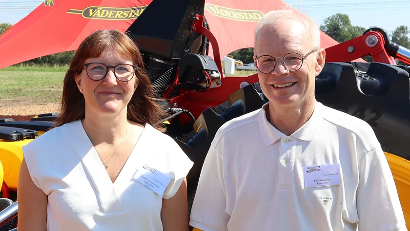 Bild på forskarna Karolina Muhrman och Per Frankelius som leder innovationsplattformen Agtech Sweden.