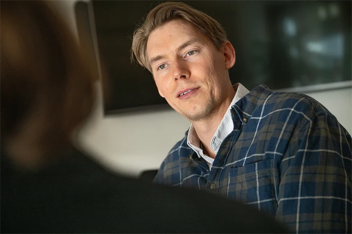 Bild på Joakim Wirén, chefsekonom på Gröna arbetsgivare.