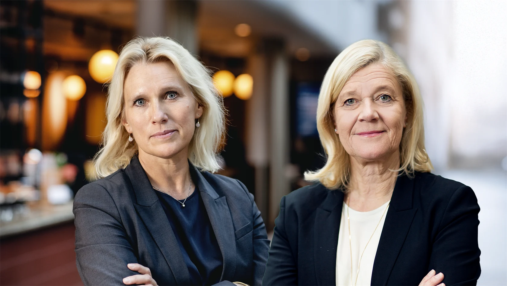 Anna Vargö, förhandlingschef Gröna arbetsgivare, och Lena-Liisa Tengblad, vd Gröna arbetsgivare.
