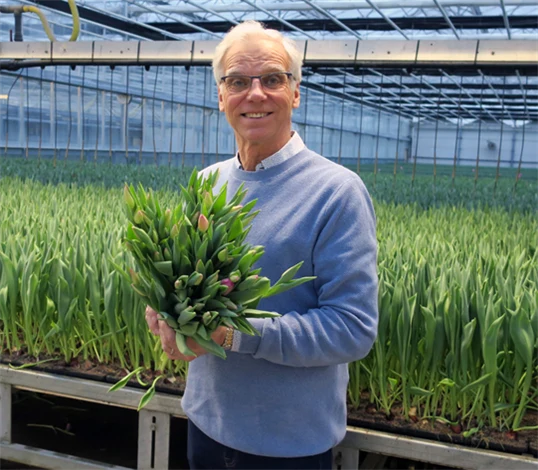 Bild på Håkan Alverbäck, vd Alverbäcks Blommor.