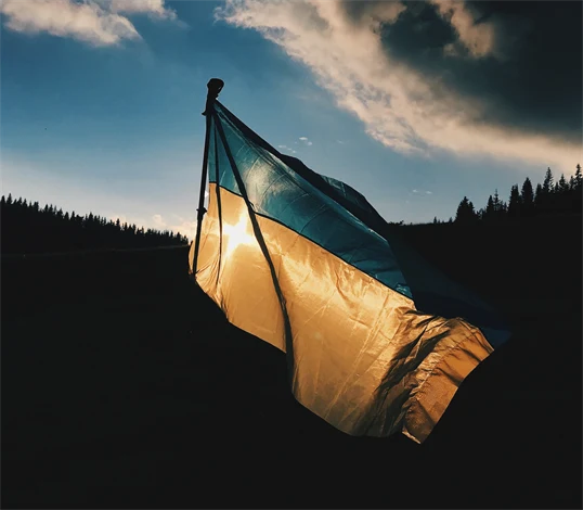Ukrainsk flagga