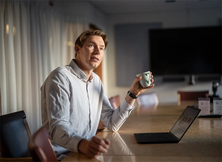 Bild på Joakim Wirén, chefsekonom på Gröna arbetsgivare.