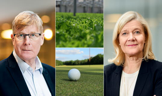 	Örjan Lenárd, förhandlingschef Gröna arbetsgivare, och Lena-Liisa Tengblad, vd Gröna arbetsgivare.