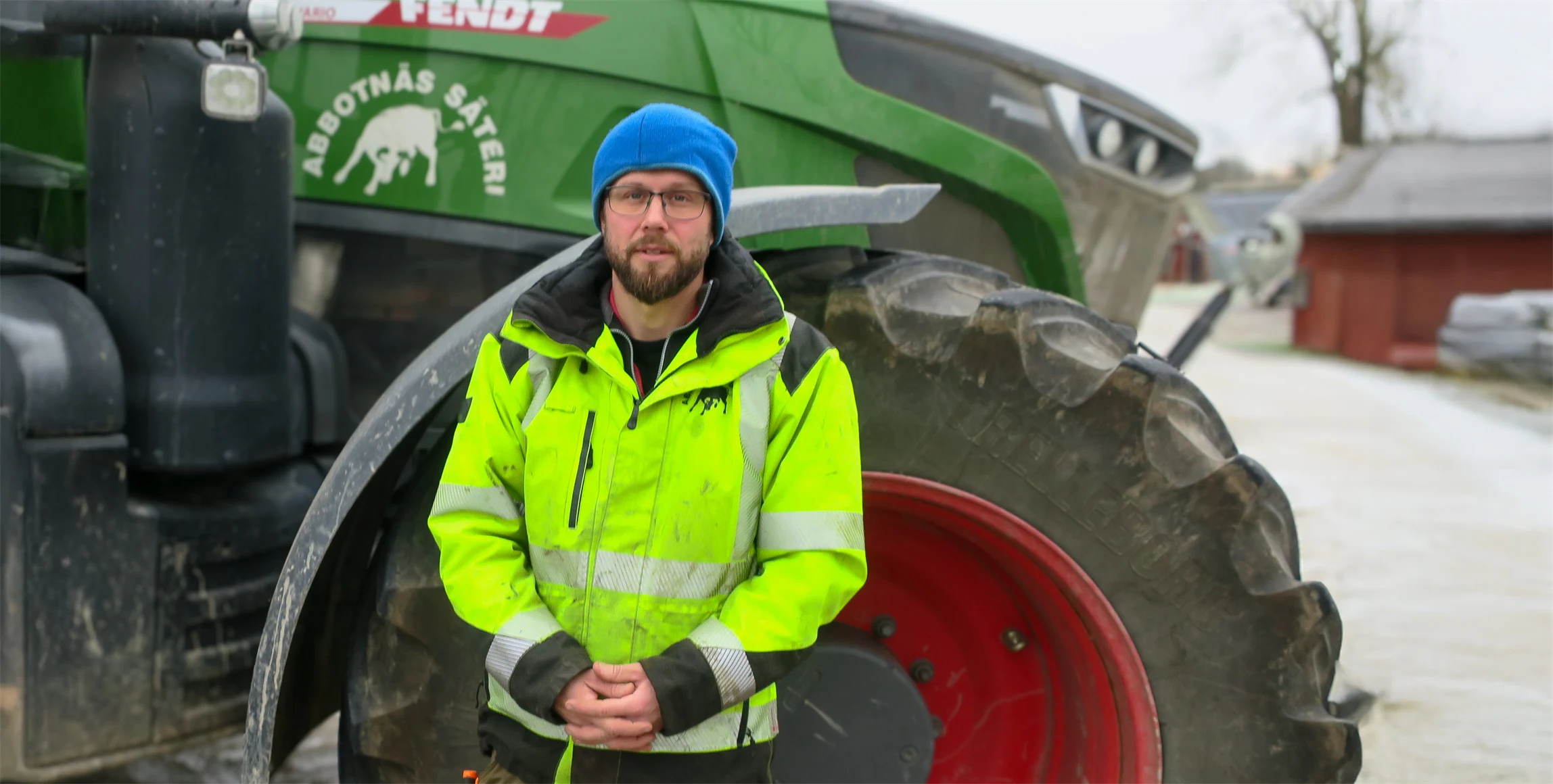 Bild på Mattias Larsson på Abbotnäs säteri.