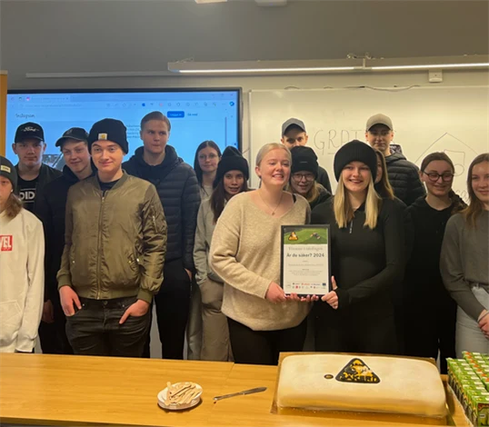 Årets vinnare av Är du säker? är i klass NB23C på Naturbruksskolan Sötåsen.